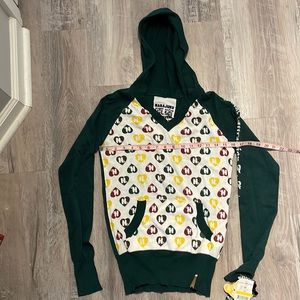 Harajuku Lovers Rasta Heart Hoodie